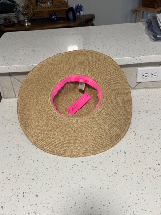 NWT Lilly Pulitzer Journey to the Jungle Straw Hat With Floppy Wide Brim main image 5